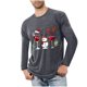 thumbnail image 1 of Blusas y camisas de manga larga con cuello redondo para hombre, ropa deportiva para el hogar, pijamas, camisetas de color liso, blusa deportiva para hombre, poliéster, 1 of 3