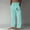 Mint Green, variant on EGNMCR Men's Lightweight Pants, Cargo Pants Men, Linen Pants Men, Mens Casual Loose Fit Elastic Waist Pants Men Fashion Print Casual Elastic Waist With Pocket Trousers Sport Pants Men Polyester Pants
