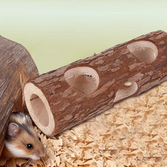 WJY Wooden Tube & Tunnel for Hamsters
