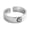 sliver, variant on Fashion Trendy Electroplated Copper Ring, Retro Forest Style, Golden Smiley Face Design, Single Size