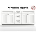 thumbnail image 5 of Disar 75'' Double Bathroom Vanity With Drawer Base Only, 5 of 6