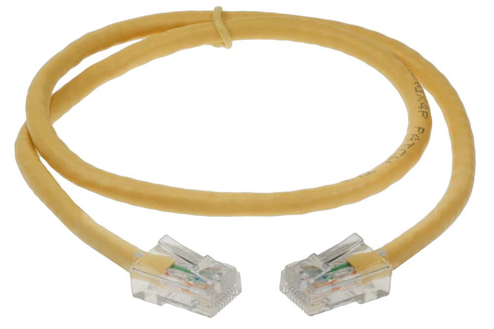 SF Cable Cat5e UTP NonBooted Cable, 30 feet Yellow