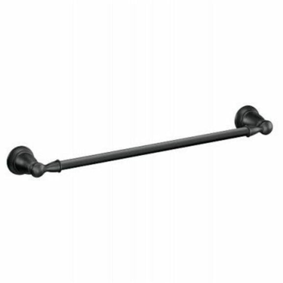18 in. Black Towel Bar