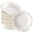 White, variant on Blue 5.2 Inch Ceramic Mini Pie Pans Set of 6, Baking Quiche Tart Dishes