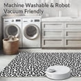 thumbnail image 5 of ODIKA 2'x3' Machine Washable Non-Slip Area Rug, Heritage Hide Inspired Patch with Bold Graphic Arrangement High Traffic Rug, Black, 298562, 5 of 5