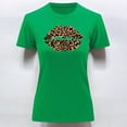 thumbnail image 3 of Playera Blusa Con Impresion De Beso Animal Print Sexy Color Verde Talla Chica Marca Emil SaEs, 3 of 4