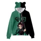 thumbnail image 1 of Sudadera Con Capucha Anime Demon Slayer Nezuko Con Orejas, 1 of 4