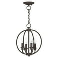 thumbnail image 2 of Livex Lighting Milania Convertible Ceiling Mount in Bronze, 2 of 13