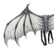 thumbnail image 5 of Wosthever Alas del diablo, decoración plegable, ala de Cosplay de demonio, ligereza, accesorios prácticos para carnaval, atuendo para fiestas y Kits de decoración para fiestas Blanco, 5 of 6