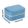 thumbnail image 3 of HongHeng Small Travel Jewelry Case, To Go Portable Jewelry Box, Travel Jewelry Organizer,Portable Jewellery Storage Holder for Rings Earrings Necklace, Gifts for Girls Women, 3 of 6