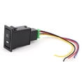 thumbnail image 2 of Loewten Interrupteur de Commande de Feu de Brouillard, Bouton de Commutation de DRL, Interrupteur de Bouton-Poussoir de Lampe de Brouillard 4 Pole Controller Fit pour Land Cruiser 100 75 76 78 79 Series, 2 of 8