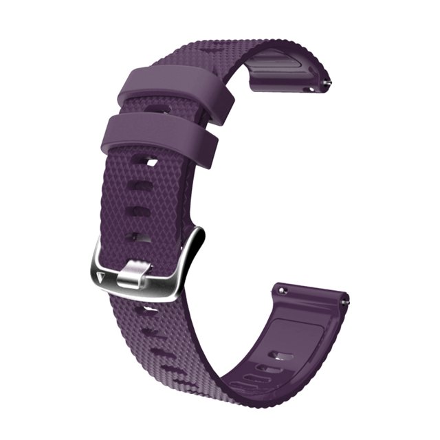 Cateissary 10 colores correa de reloj de silicona correa de inteligente correa de silicona reemplazo para Garmin/HUAWEI/Samsung 20mm Relojes inteligentes morado oscuro