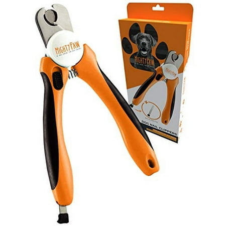 UPC: 0850007686390 | Mighty Paw Dog Nail Clippers Pet Nail Trimmers & Nail File Set Includes a Built-in Safety Guard to Avoid Cutting Too Short. Stainless Steel Blade & Ergonomic Handle. Vet Recommended.