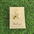 thumbnail image 4 of Teacher Appreciation Bee & Flower Keychain, Thank You Gift Keyring with "Helping Me Grow" Card, 4 of 6