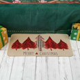 thumbnail image 5 of Christmas Trees Door Mat Seasonal Winter Happy Holiday Farmhouse Red Tree Doormat Kitchen Low-Profile Floor Rug Switch Mat for Home Decor Indoor Outdoor 29 x 17 Inch, 5 of 6