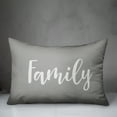 thumbnail image 2 of Creative Products Family in Gray 14x20 Spun Poly Pillow, 2 of 2