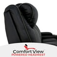 thumbnail image 4 of Seatcraft Concerto Heat & Massage Sofa Italian Leather, Powered Headrest, Powered Lumbar, Power Recline, Black, 4 of 8