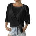 thumbnail image 2 of Women's Sheer Mesh Panel Layered Top - Feminine Stylish Casual & Date Night Wear, 2 of 6
