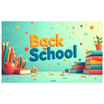 thumbnail image 3 of LUUFILx Back to School Backdrop Background Rainbow Globe Decoration for Classroom Parties Event Supplies Banner Student Gathering Academic Celebration, 3 of 8