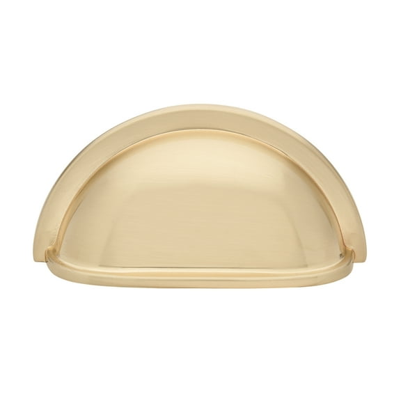 GlideRite 3 in. Center-Center Classic Cabinet Bin Cup Pull, Champagne Gold - 953-CHPG, 1 Pack