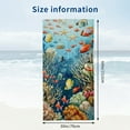 thumbnail image 3 of PHYHOO Cartoon Ocean Fish Sand Free Microfiber Beach Towel Lightweight Oversized Quick Dry for Kids &amp; Adults for Swimming, Pool, Camping, Yoga, Traveling Essentials 30x60in, 3 of 8