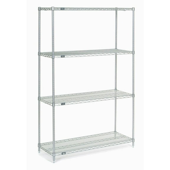 Global Industrial 21428C Nexel Chrome Wire Shelving, 42 x 21 x 86 in.