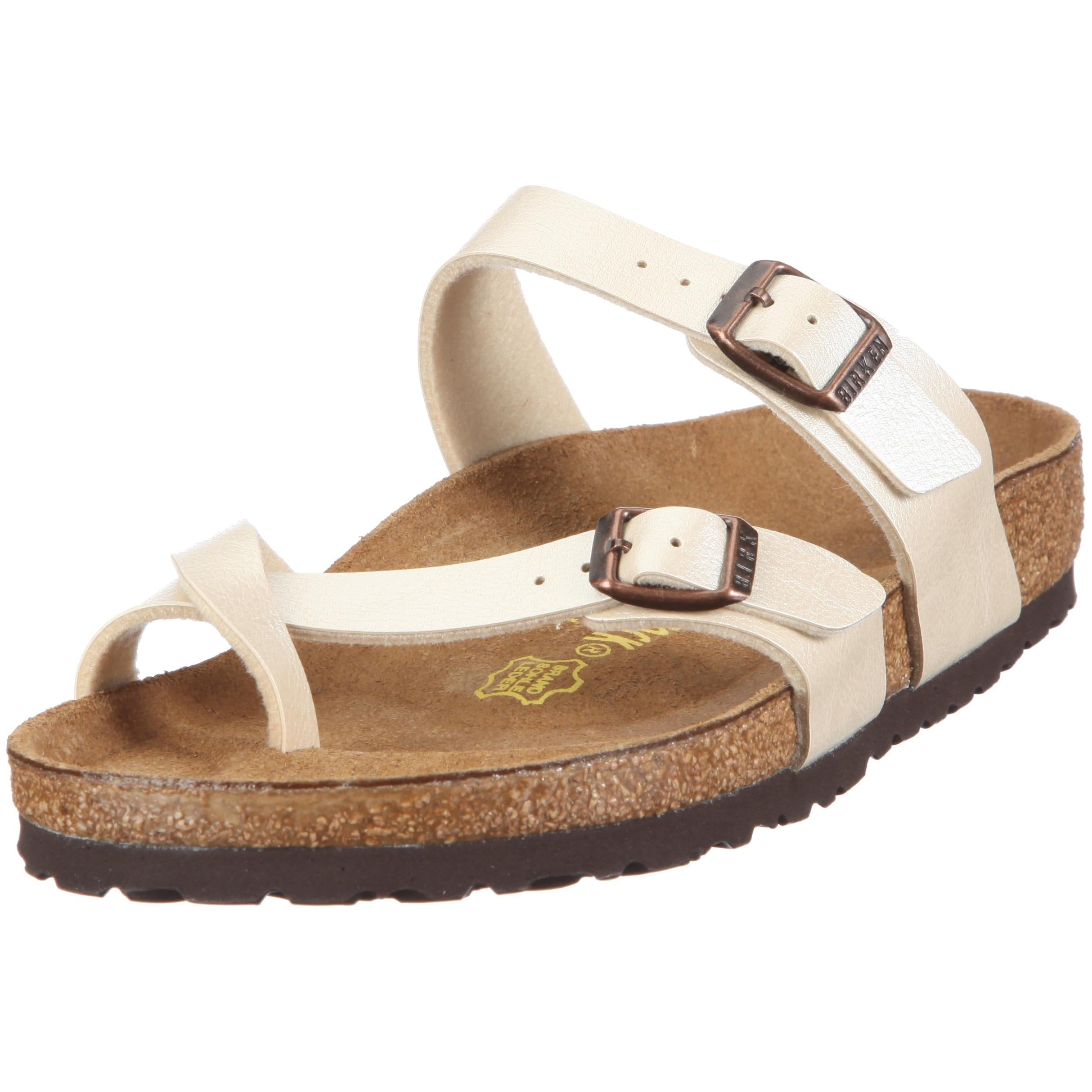 Birkenstock 71661: Unisex Birko-Flor Graceful Pearl White Walking Sandals (39 M - Walmart.com