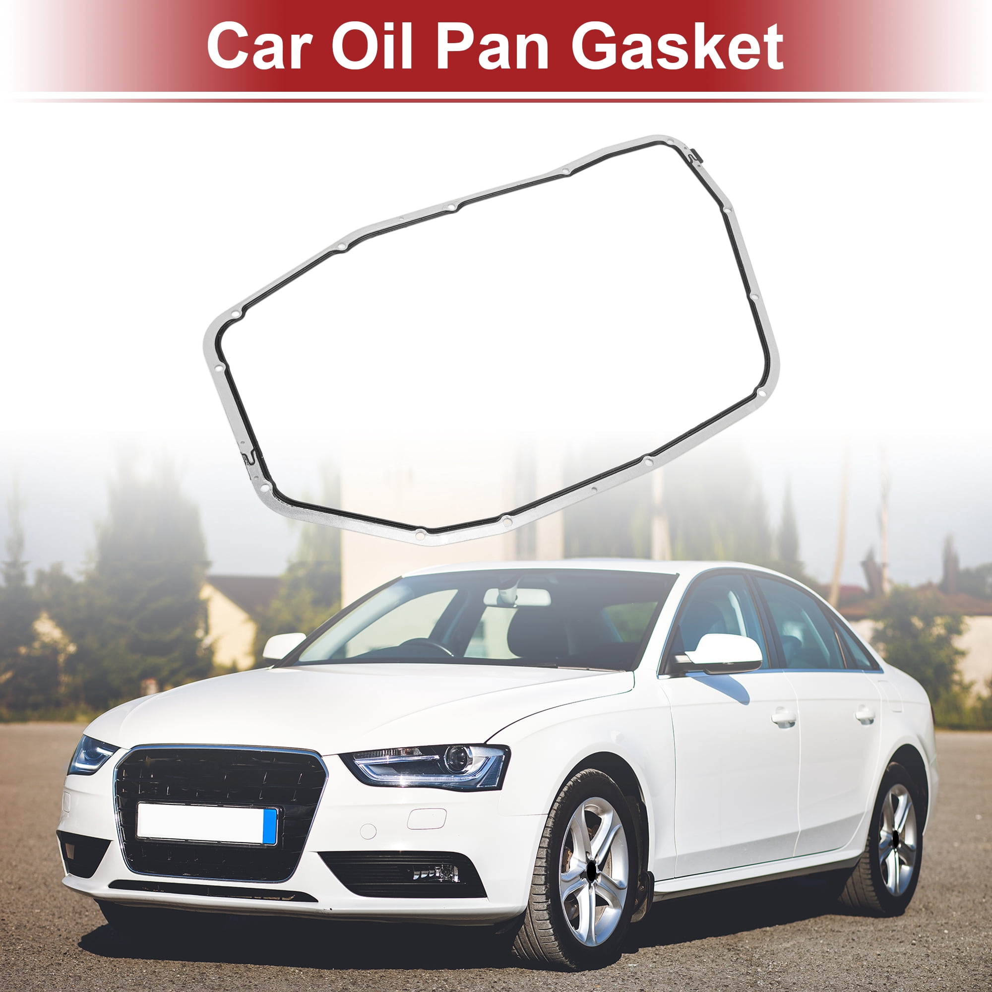 Unique Bargains Car Oil Pan Gasket Car Transmission Oil Pan Gasket Engine Oil Pan Gasket Seal No.09E321371A for Audi A4 2009-2012, for Audi A5 2008-2012 1 Pcs