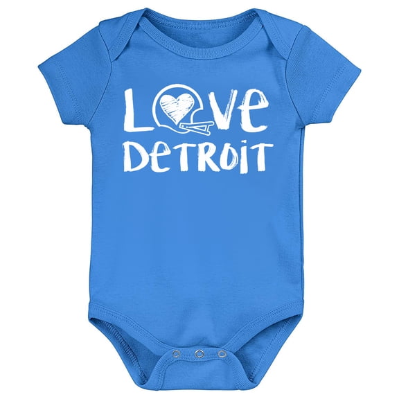 Future Tailgater Loves Chalk Art Baby Bodysuit for Detroit Fans