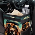 thumbnail image 6 of Dog Retro Foldable Car Trash Can with Lid, Leak-Proof, and Hanging Storage Bag - Car Garbage Can, Car Trash Can, Trash Can for Car, 6 of 6