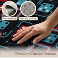 thumbnail image 6 of ODIKA 8'x10' Washable Area Rug Non-Slip Chair-Friendly Mat Dice Arcade Console Icons Throw Alfombra Video Led Desk Gamer Flowing Dynamic for Dining Room, Large Office, Lounge, 6 of 7