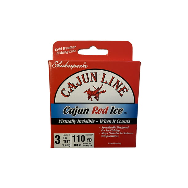 CAJUN RED ICE Fishing Line Monofilament 3lb 110YD