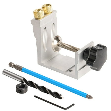 

Pocket Hole Jig Kit With Screw Clamp Drill Guide And Oblique Hole Locator