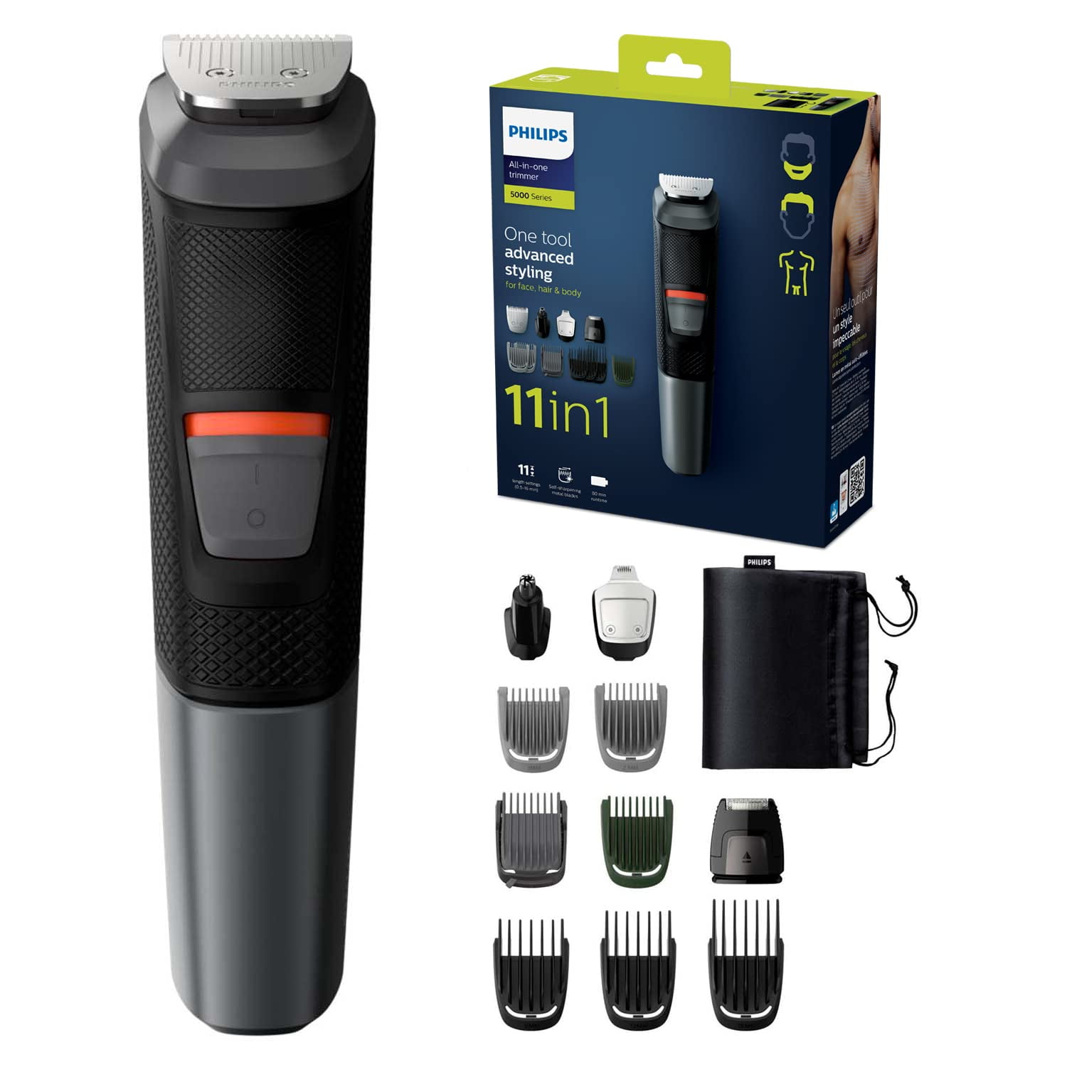 Infecteren Migratie schuif Philips MG5730/15 Multi-Grooming Set 11-in-1, Black - Walmart.com