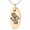 Rose, variant on Stainless Steel Illusionism Magic Rune Engraved Small Oval Charm Pendant Necklace