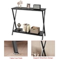 thumbnail image 5 of 2-Tier Narrow Console Table, Small Entryway Table,  Side Table for Behind Couch or Wall, Display Table for Hallway, Bedroom, Living Room, 5 of 7