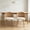 2 Beige+Brown, variant on Leumius Set of 2 Wicker Dining Chairs, Farmhouse Soft Cushioned Cane Back Kitchen Chair, Sponge Cushion, Bohemian Style Dining Chair with Metal Legs for Home and Kitchen (Brown)