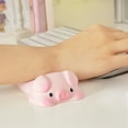 thumbnail image 4 of Mouse Wrist Rest Animal - Cute Wrist Rest Support for Mouse Keyboard Computer Kawaii Mouse Pad Pig Animal Design Computer Arm Rest Pillow Rest Cushion Mat for Laptop Desk Office Supplies, Pink, 4 of 6