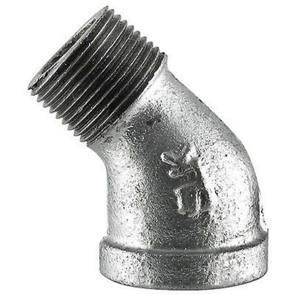 Southland 510-501HC Galvanized 45 Degree Street Elbow, 1/4"