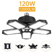 VIK 120W LED Garage Lighting - 12000LM 6000-6500K LED Five-Leaf