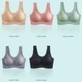 thumbnail image 5 of Women Padded Wireless Lace Bra Seamless Breathable Soft Brassiere Underwear, 5 of 8