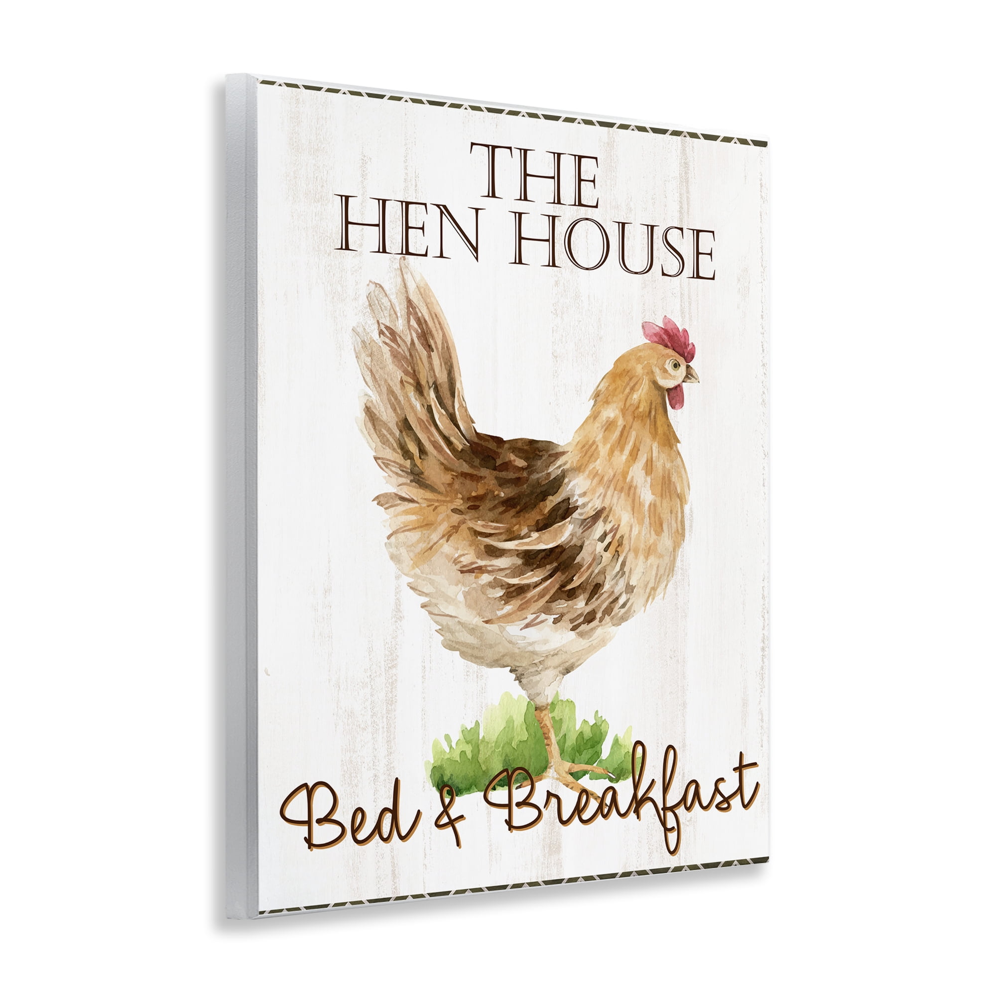 Stupell Industries Hen House Bed and Breakfast Wall Plaque Art, design by Anne Bailey
