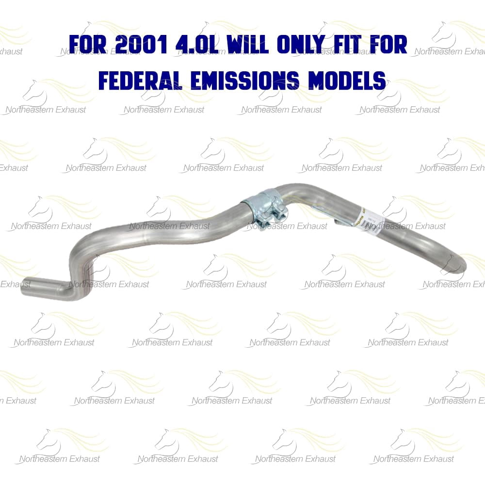 Northeastern Exhaust Tail Pipe with Hanger Fits 1999-2004 Jeep Grand Cherokee 4.0L - Direct Fit | Stainless Steel Exhaust