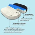 Orthopedic Seat Cushion With Gel Memory Foam Chair Cushion For Tailbone