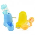 thumbnail image 5 of HEVIRGO 80/125ml 3 in 1 Pet Hamster Squirrel Water Bottle Bowl Base Hut Food Feeder Nest Blue Plastic, 5 of 8