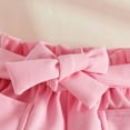 thumbnail image 5 of XZNPDUCQ Toddler Baby Girl Summer Clothes Set Outfit Short Sleeve T-Shirt and Shorts 2Pcs Suit for Girls Summer Short Set Outfit 2-3 Years,Pink, 5 of 9