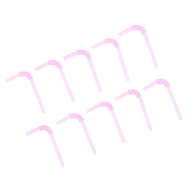 Pajitas para beber de Dollhouse Yotijar 1:12 Rosa