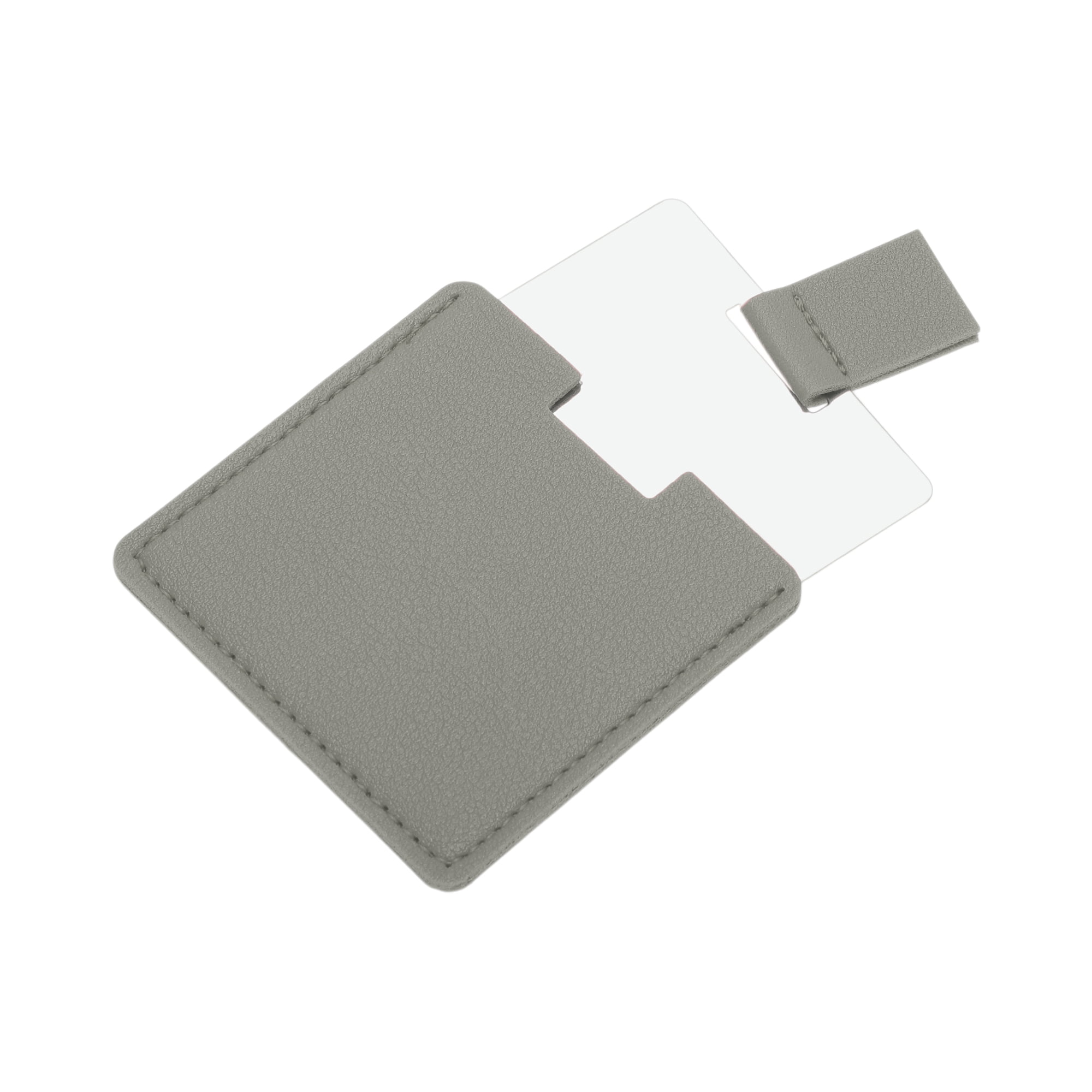 Unique Bargains 1 Pc Square Shape Makeup Mirror Light Gray