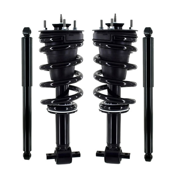Set of 4 Front Quick Complete Strut-Coil Spring-Rear Shock For 2019 GMC Sierra 1500 Limited Monotube Performance Upgrade