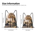 thumbnail image 2 of Wukai Rustic French Signpost Drawstring Backpack Bag Sport Gym Sackpack Large Size String Backpack Cinch for Women Men-Medium, 2 of 6